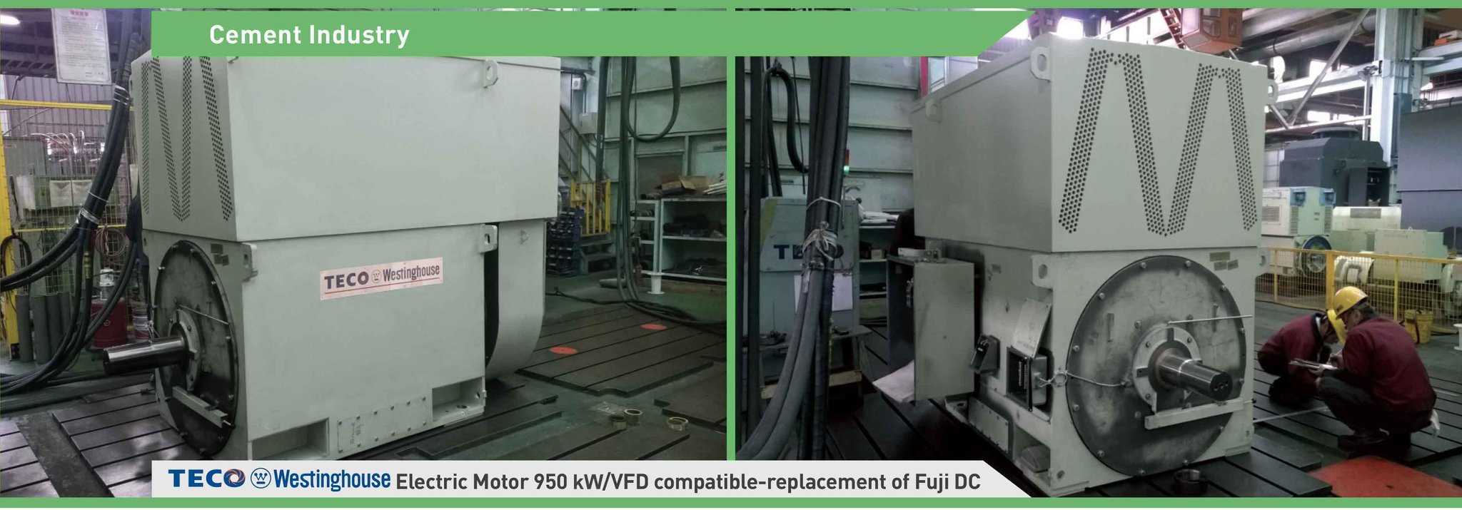 DC-to-AC motor conversion with VFD control