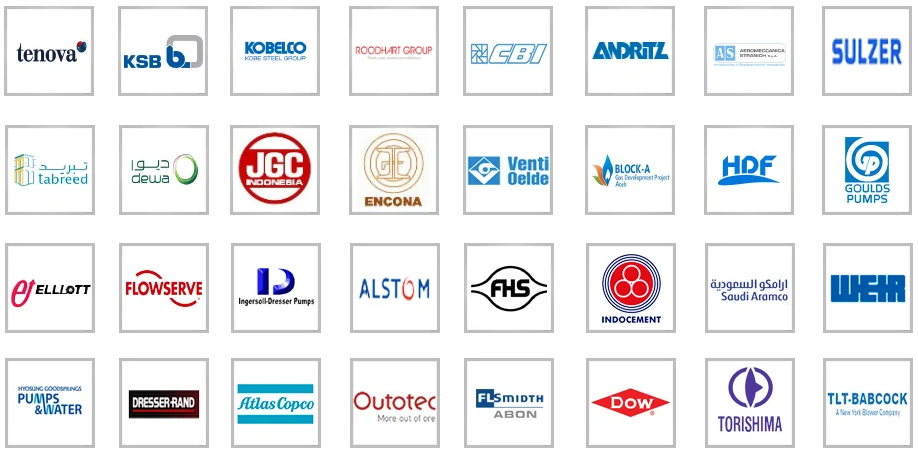 Industrial customer and OEM reference logos